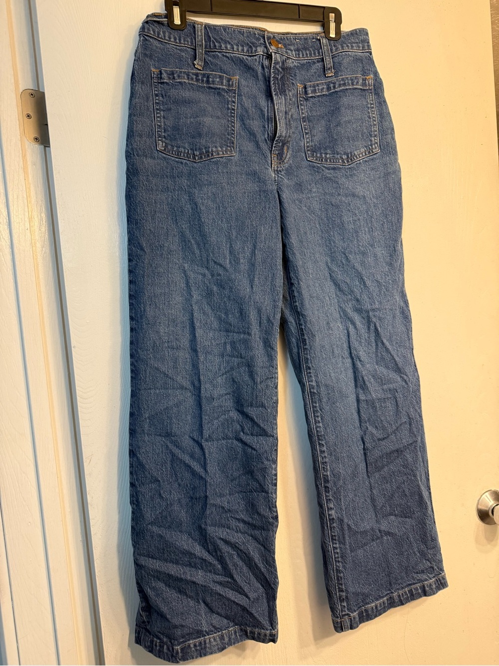 Madewell prefect vintage Women's Wide-Leg Blue Jeans - Picture 2 of 5